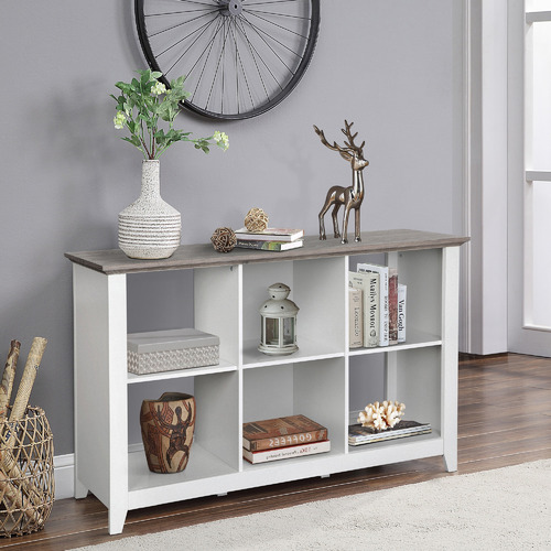 White on sale grey bookcase